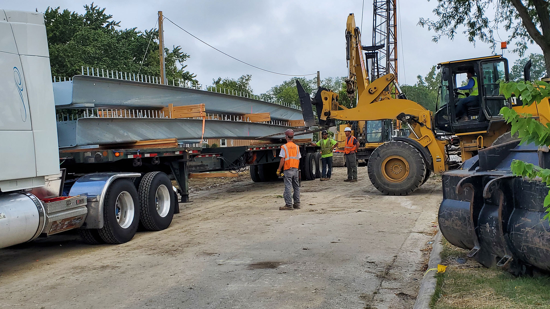 City of Wheaton | Unloading U-BEAMS
